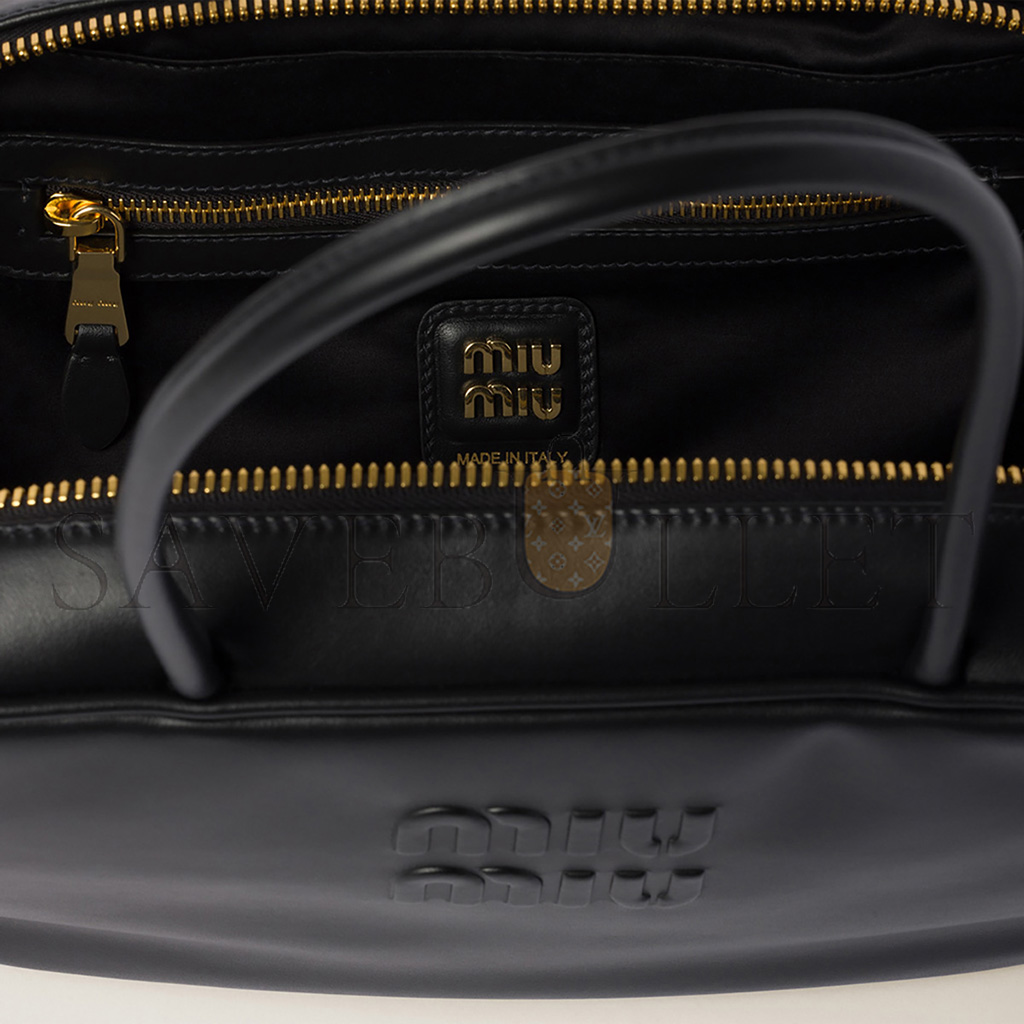 MIU MIU BEAU LEATHER TOP-HANDLE BAG 5BB172 (29*17*9cm) MIU MIU BEAU LEATHER TOP-HANDLE BAG 5BB172 (29*17*9cm)